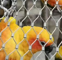 Maille de fil pour volière de perroquets / Panneaux de maille pour volière d'oiseaux / Maille de volière en acier inoxydable pour volière accessible