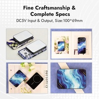Subbank Power Bank Magnétique à Sublimation 5000/10000mAh Chargeur Sans Fil Personnalisable avec Impression de Logo DIY et Verre Vierge – Chargeur Portable