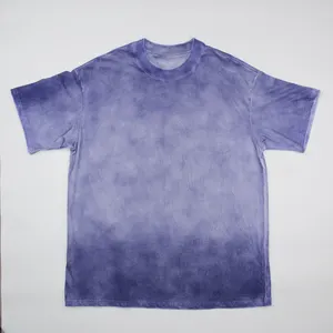 Kustom Kualitas Tinggi Pencetakan Logo T-shirt untuk Pria Grosir Ramah Lingkungan Bambu T-Shirt Organik Polos T Shirt untuk Pria