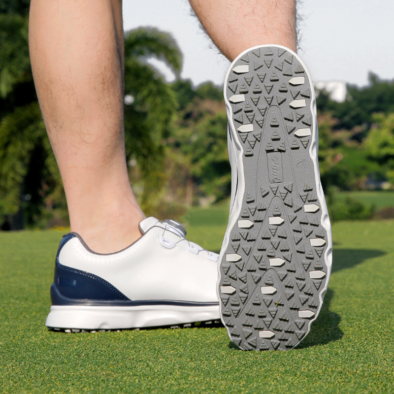 PGM XZ261 spike less men golf shoe spring knob laces golf shoes企业官网