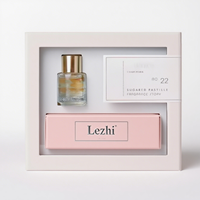 Flacon de parfum transparent vide personnalisé avec boîte, emballage en papier magnétique pour huile essentielle, coffret de parfum de luxe avec fenêtre
