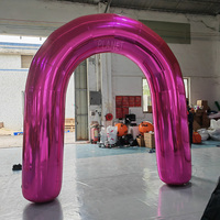 Décoration arche gonflable colorée arche miroir gonflable à vendre