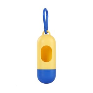 Distributeur de sacs à déjections canines multicolore réutilisable en ABS avec crochet en silicone lavable, support portable pour sacs à déjections pour animaux de compagnie, design compact - Product Image 6