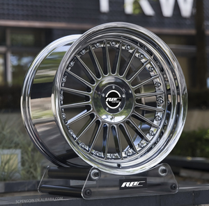 Ruedas Cóncavas Roc Chrome 4x108 5x120 5x112 para Automóviles, Ruedas de 17 18 19 Pulgadas con Tecnología Flow Forming para <span class=keywords><strong>Alpina</strong></span> BMW E60 E39 E38 E34 - Product Image 2