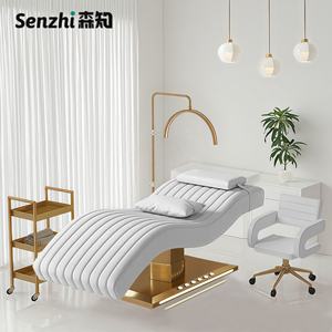 Luxuriöses elektrisches, geschwungenes Wimpern-Bettgestell mit LED, 3 Motoren, elektrische Schönheits-Massageliege, Kosmetikliege, Spa-Liege für Salonmöbel - Product Image 4