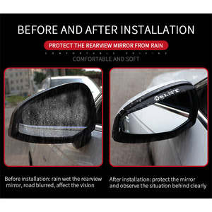 Protecteur <span class=keywords><strong>de</strong></span> bord latéral <span class=keywords><strong>de</strong></span> <span class=keywords><strong>porte</strong></span> <span class=keywords><strong>de</strong></span> voiture <span class=keywords><strong>de</strong></span> sport noir en PVC, 2 pièces, protection <span class=keywords><strong>de</strong></span> <span class=keywords><strong>porte</strong></span> <span class=keywords><strong>anti</strong></span>-collision, rétroviseur, protection contre la <span class=keywords><strong>pluie</strong></span>, ajustement universel - Product Image 5