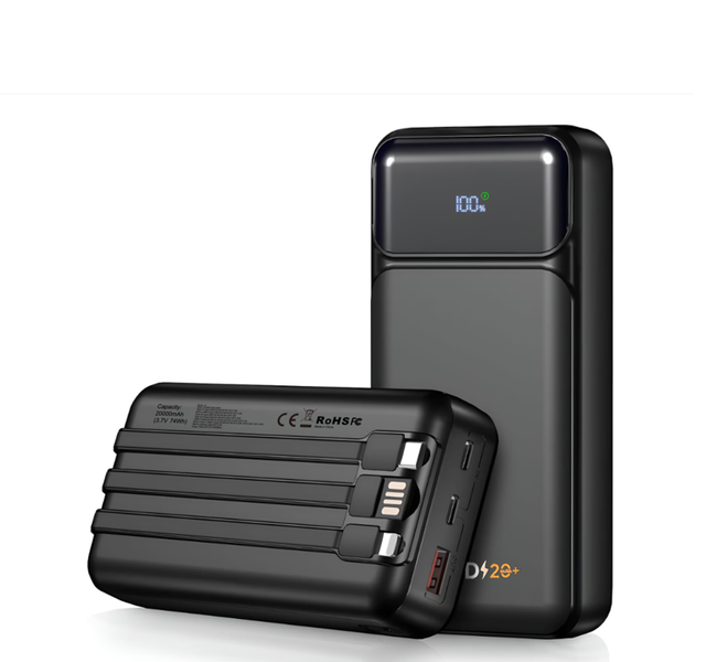 High Capacity 20000mAh Power Bank PD USB-C Practical Fast Charging Power Banks 10000mAh Portable Battery Backup for OEM