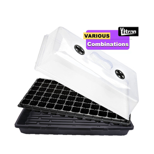 Giá rẻ gạo đậu phộng hoa cây hạt giống hydroponics cây giống vuông nhựa Nursery phát triển khay - Product Image 1