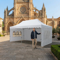 Tente Pop-Up 10x10 avec 6 parois latérales amovibles, robuste, facile à monter, pour usage commercial extérieur, abri portable, gazebo, sac de transport
