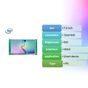 7-дюймовый ЖК-дисплей IPS емкостный сенсорный экран 1024x600 с HD-MI платой для Raspberry Pi