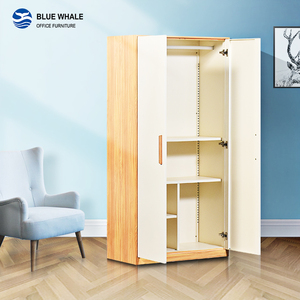 Meubles de maison, armoire en bois de couleur, designs d'armoires à 2 portes, armoire de chambre à coucher moderne et bon marché - Product Image 1