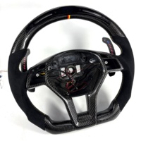 Volant en tissu sergé 3K pour Mercedes Benz W204, compatible avec les modèles C43 C63 C200 C180 C300 C250 AMG 2011-2014, livraison rapide