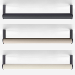Barre de penderie ovale en cuir avec revêtement en cuir PU, en alliage d'aluminium, antidérapante, pour vêtements - Product Image 3