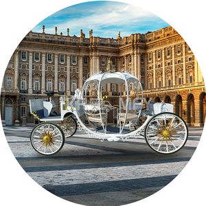 Carrito eléctrico de boda real y Cenicienta, carro tirado por caballos de calabaza, transporte especial - Product Image 5