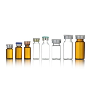 Flacons en verre pour injections pharmaceutiques, mini-flacons en verre pour médicaments avec bouchon en aluminium-plastique - Product Image 2