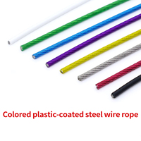 Câble métallique en acier inoxydable 304 avec revêtement en caoutchouc transparent, diamètre 1,5-10 mm, usiné CNC avec précision de 0,01 mm