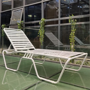 Đầy màu sắc hồ bơi ngoài trời bên Sun Lounger với dây đeo <span class=keywords><strong>PVC</strong></span>, sôi động bãi biển Giường tắm nắng Chaise phòng chờ cho vườn và Patio - Product Image 6
