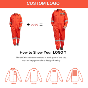 Kaynak emniyet giyim mekaniği yağa dayanıklı FR tulumlar emniyet alev dayanıklı iş giyim endüstriyel iş giysisi - Product Image 2