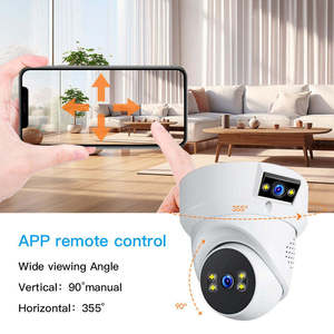 Cámara de Seguridad Inteligente con Doble Lente de 3MP+3MP, Vista Dual, WiFi 2.4GHz, Tipo Domo, con Giro e Inclinación, Tuya 2026 - Product Image 2