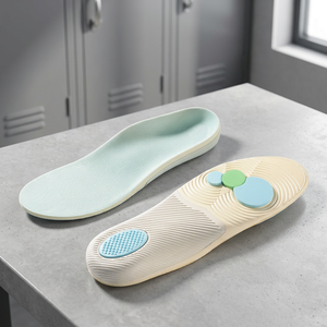 JS DZ-06 Adult Flat Foot Correction X O-shaped Sports Insoles with Arch <b>Support</b> PU Material Breathable Comfort - Product Image 3