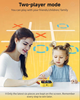 BJQ OEM 2025 nouveauté Portable électronique Tic-Tac-Toe jeu de société 4-en-1 famille amusant stratégie éducation plastique enfants jouets
