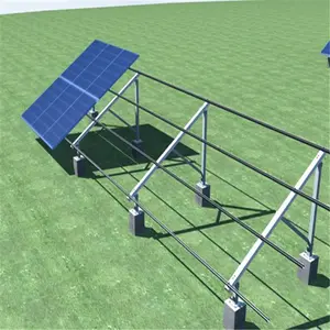 Factory Spot Solar Support System Technical Solar Mounting System Good Price Pv Racking System Whosale Dual Pole Pv Structure