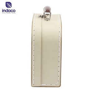 Caja de regalo de maleta Vintage personalizada de fábrica, estuche de viaje de lujo, Maleta de papel hecha a mano de recuerdo - Product Image 6