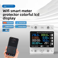 8-en-1 Disjoncteur Intelligent WIFI Compteur d'Énergie Télécommande Affichage Numérique Monophasé Courant AC Minuterie Relais Tension