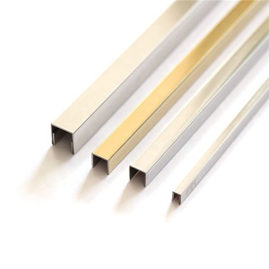 Vendita calda a forma di l <span class=keywords><strong>in</strong></span> metallo trim per gli angoli <span class=keywords><strong>in</strong></span> <span class=keywords><strong>acciaio</strong></span> <span class=keywords><strong>inox</strong></span> spazzolato striscia di oro o di ottone o di colore nero - Product Image 2