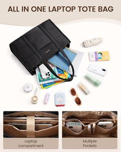 Quilted Puffer Tote Bag for Women Soft Puffy <strong>Handbag</strong> Lightweight Shoulder Bag Daily <strong>Handbag</strong> - Product Image 5