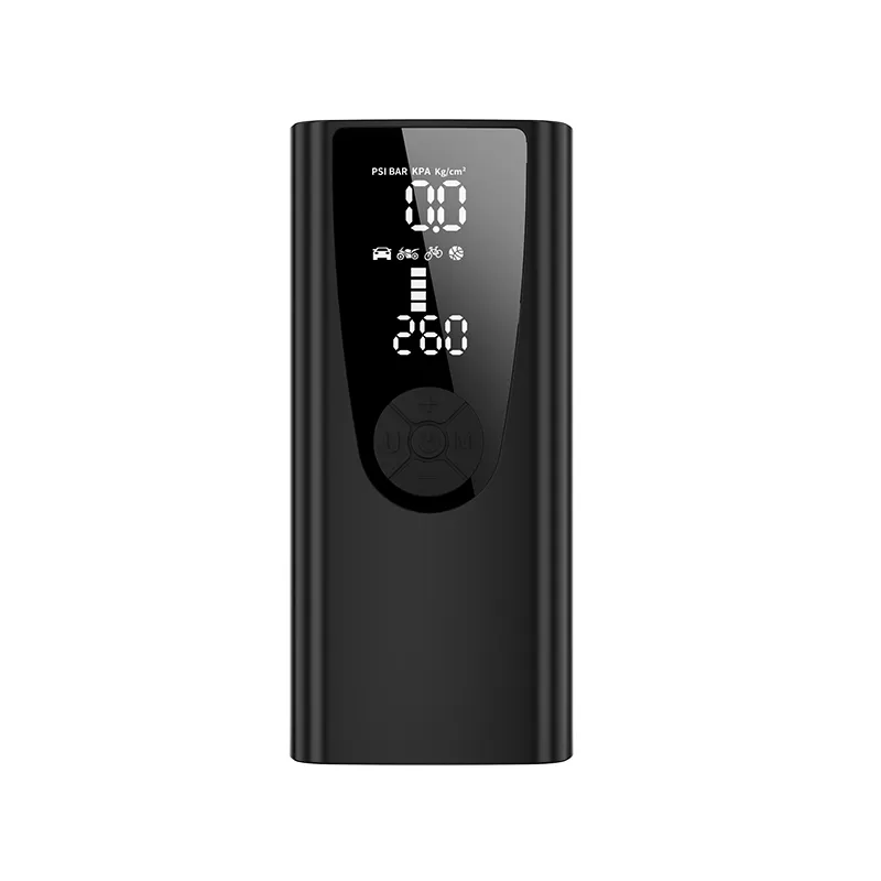 2023 new black wireless smart portable handheld air pump 12v mini
