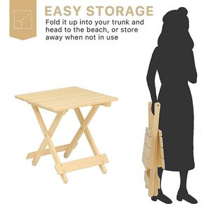 Factory <b>Folding</b> Side <b>Outdoor</b> Camping <b>Table</b> Wooden Square Innovative <b>Outdoor</b> Cedar Camping <b>Folding</b> <b>Table</b> - Product Image 3
