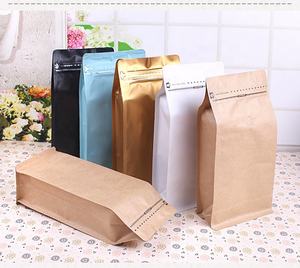 MOQ 100PCs 1lb 16oz Bolsa de café de fondo plano con válvula de desgasificación unidireccional Otras cafeteras Productos de impresión de embalaje Stock - Product Image 6