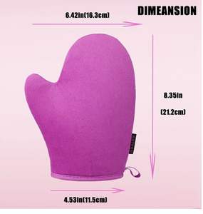 Nouvelle mode <span class=keywords><strong>gant</strong></span> d'applicateur <span class=keywords><strong>autobronzant</strong></span> en velours de soie doux gants de lotion pour le corps végétalien - Product Image 2