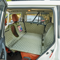 Housse de siège auto pour chien 1680D de qualité supérieure, imperméable, protection de siège arrière à fond rigide, hamac de transport avec fenêtre en maille