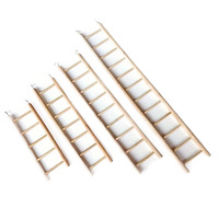 Échelle en bois de pin naturel pour perroquets, sans laque, écologique, jouet suspendu pour oiseaux, cage à oiseaux, fournitures pour animaux de compagnie, vente en gros