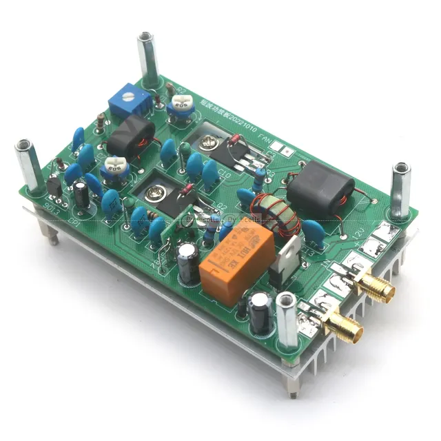 30W Short Wave Amplifier Board 3-28MHz CW SSB Linear RF Power Amplifier HF Radio HAM Short Wave Station 7M 13.56M RFID Signal