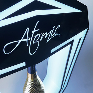 Led Illuminated Wine Stand Ace Of Spades Shape Acrylic Champagne Display <b>Rack</b> For <b>Bars</b> Party - Product Image 4