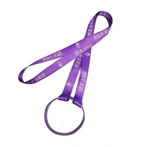 Custom Logo Water Drink Cup Holder <b>Lanyard</b> for Cups Beer Bottle Holder Strap <b>Lanyard</b> - Product Image 6