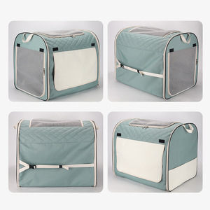 Foldable Pet Carrier Dog Cage <b>Tent</b> Oxford Cloth Blue Gray Plus Size <b>Small</b> Size Waterproof Travel Outdoor Use - Product Image 5