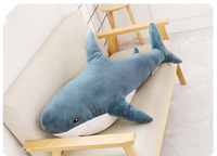 Oreiller de requin transfrontalier en peluche requin lit coussin poupée cadeau fabricants de gros transfrontaliers