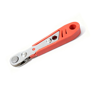 Industrial Grade Ratchet <b>Wrench</b> 11.2cm 1.9cm Thickness Hex Opening Metric High Carbon Steel Plated For Confined Spaces - Product Image 4