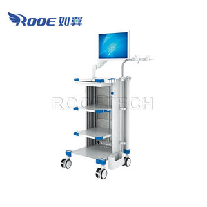 Di động 4-lớp kệ <span class=keywords><strong>ent</strong></span> nội soi nội soi nội soi hệ thống nội soi xe đẩy cho nội soi - Product Image 2