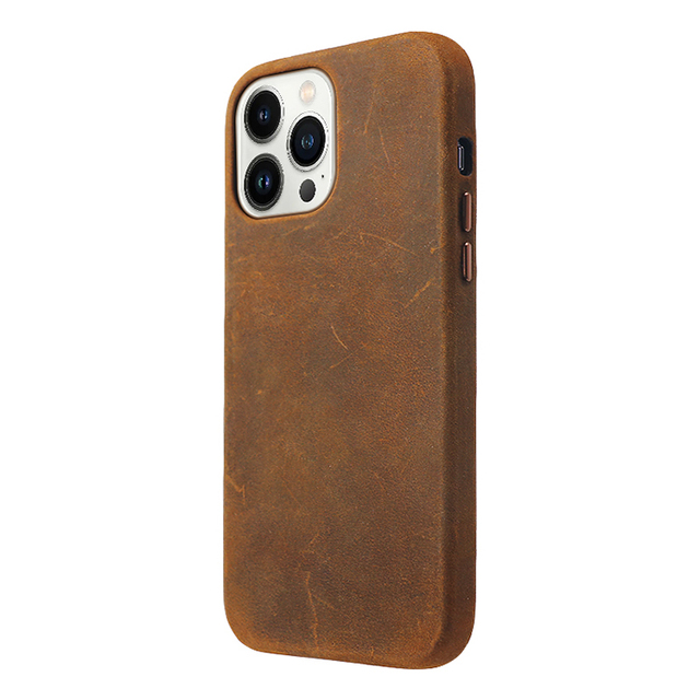 2024 Best Sale Crazy Horse Leather case Phone Cases Luxury for iphone