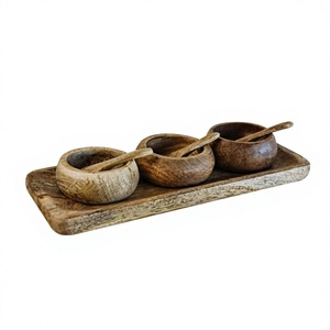 Custom Design Handmade Portable Mango Wooden Serving <b>Tray</b> Polished Finish Floral Pattern Commercial Grade Tea Coffee <b>Snacks</b> Home - Product Image 5