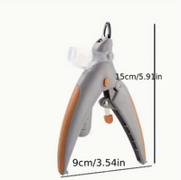 Coupe-ongles pour animaux de compagnie à LED avec lumière et lime à ongles, outil de toilettage doux pour chiens et chats