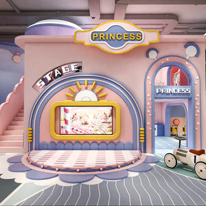 <span class=keywords><strong>Village</strong></span> de jeux de rôle pour enfants en intérieur avec des magasins, équipement de jeu souple d'escalade, ensemble de terrain de jeu sécurisé pour les enfants d'âge préscolaire - Product Image 4