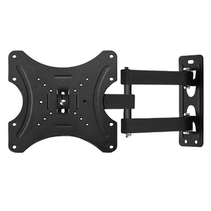 Support mural fixe pour téléviseur Kelmy en acier laminé à froid, 42 pouces max, inclinaison 15°, VESA 200x200mm pour téléviseurs et moniteurs - Product Image 1