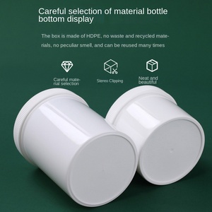 Tùy Chỉnh 250Ml Công Suất Lớn Kín Nhựa Lưu Trữ Lon Với Nắp Bên Trong Và Miệng Lớn Cho Sơn Tin Dán Hóa Chất - Product Image 5