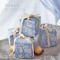 Vente en gros Petites boîtes cadeaux de plantes de jardin peintes à la main pour bonbons de mariage